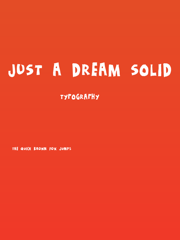 Just a dream Solid Poster
