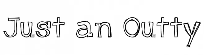 Just an Outty  Frei Schriftart Herunterladen