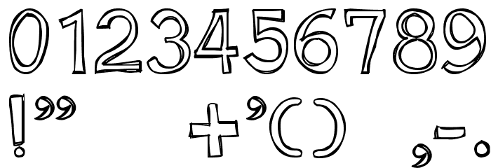 Just an Outty Font OTHER CHARS