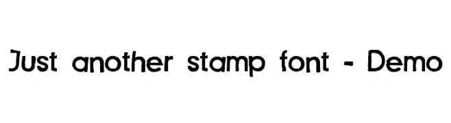 Just another stamp font - Demo  لخطوط تنزيل