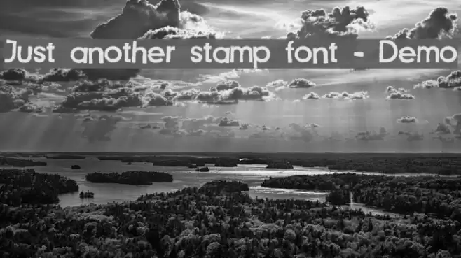 Just another stamp font - Demo Font examples
