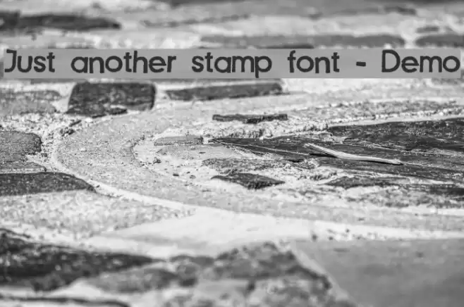 Just another stamp font - Demo Font examples