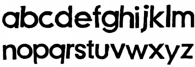 Just another stamp font - Demo फ़ॉन्ट लोअरकेस