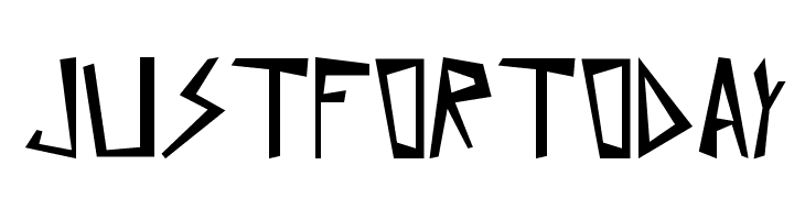 Just for today  baixar fontes gratis