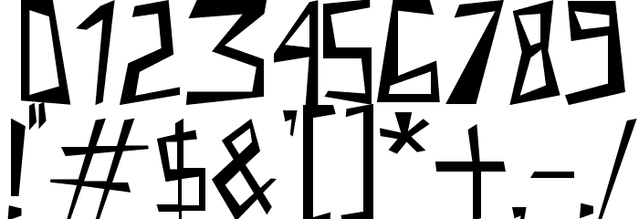 Just for today Font OTHER CHARS