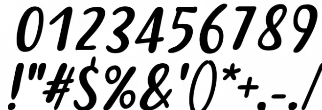 Just tell me what Italic Font OTHER CHARS