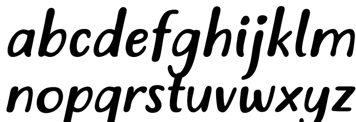 Just tell me what Italic Font LOWERCASE