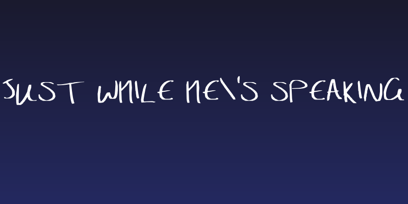 Just while he's speaking Social Header