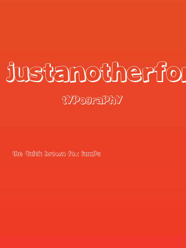 JustAnotherFont Poster