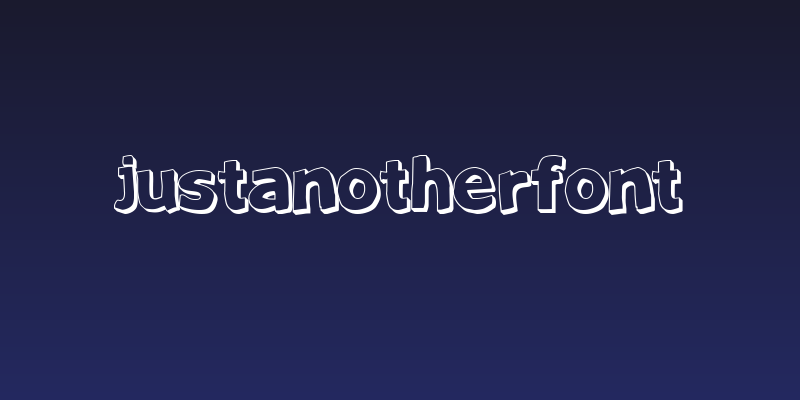 JustAnotherFont Social Header