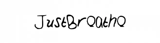 JustBreathe Font