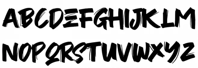 JustBrush Font OTHER CHARS