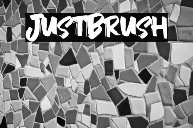 JustBrush Font examples