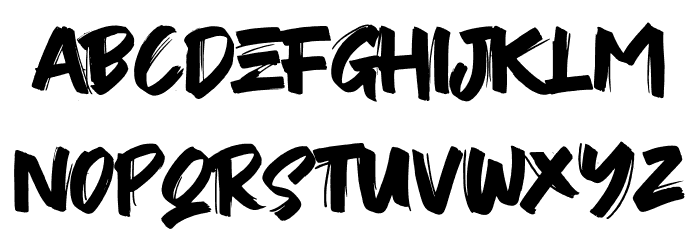 JustBrush Font LOWERCASE