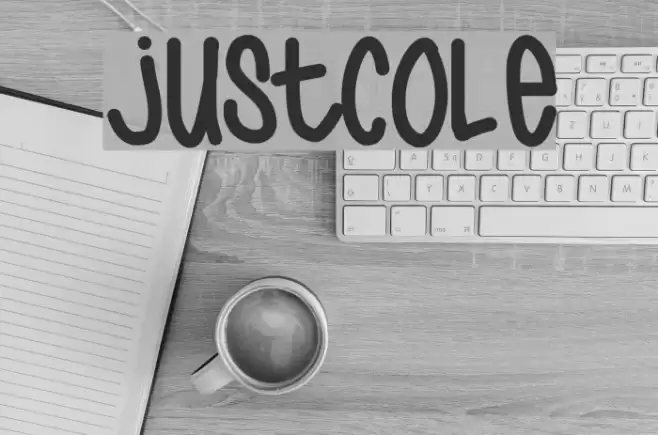 JustCole Font examples