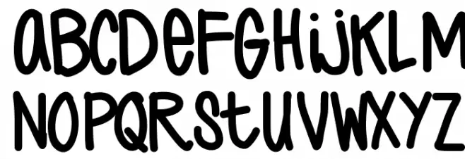 JustCole 字体 小写