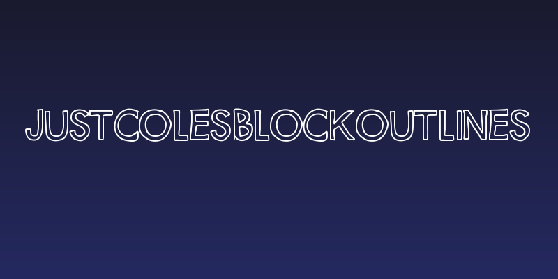 JustColesBlockOutlines Social Header