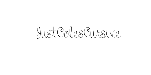 JustColesCursive Logo