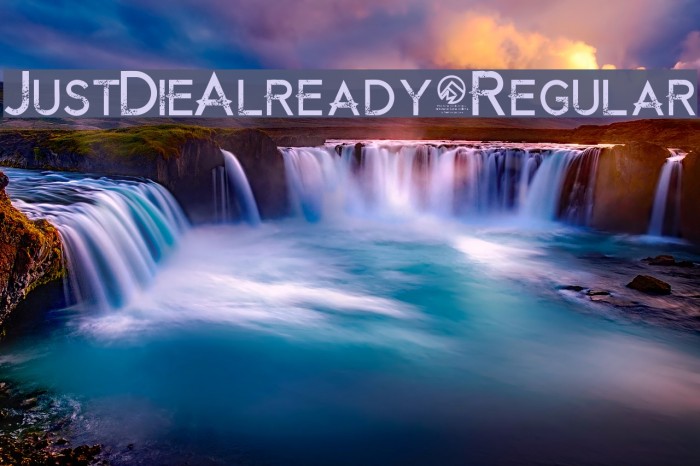 JustDieAlready-Regular Example 2