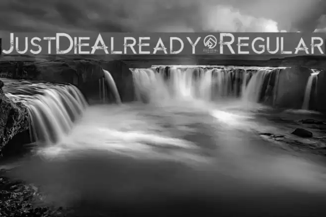JustDieAlready-Regular Font examples