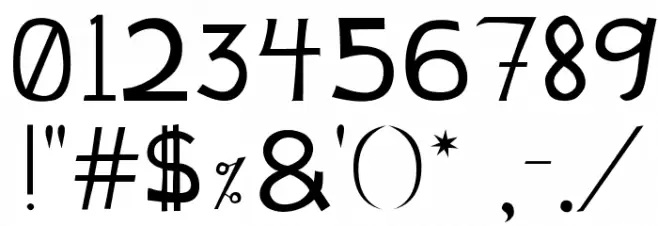 JustDucky Font OTHER CHARS