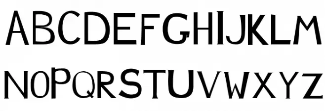 JustDucky Schriftart Groß