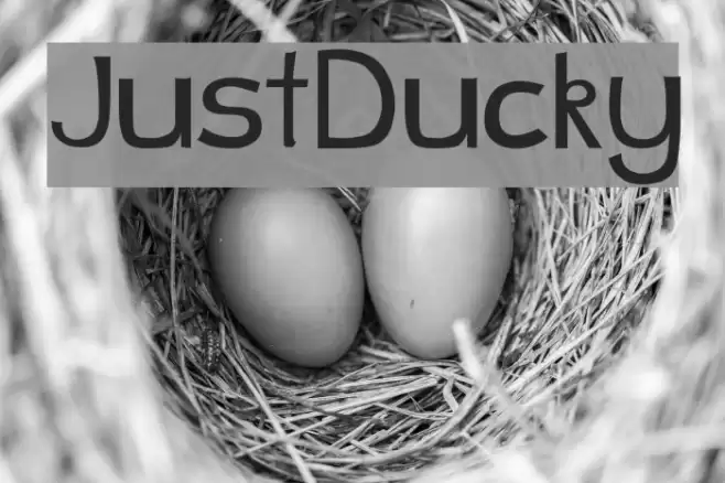 JustDucky Font examples