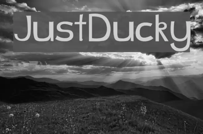 JustDucky Font examples