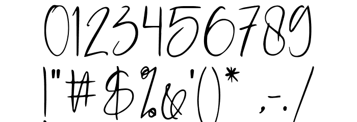 JustJessy Font OTHER CHARS