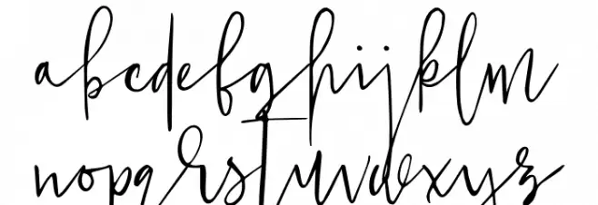 JustJessyDemo Schriftart Kleinbuchstaben