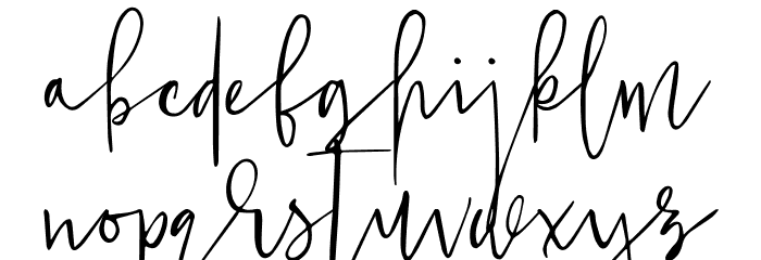 JustJessy Font LOWERCASE