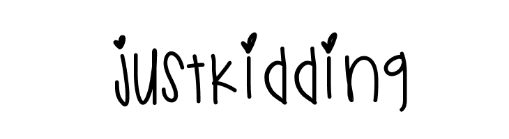JustKidding  नि: शुल्क फ़ॉन्ट्स डाउनलोड