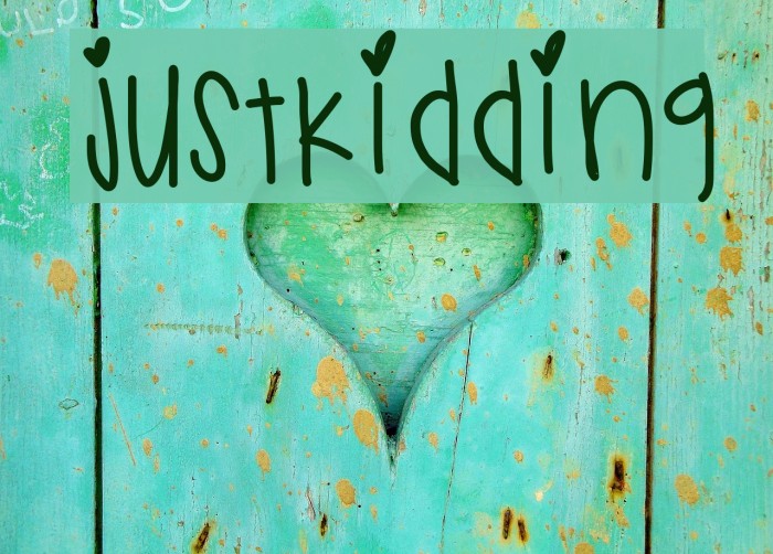 JustKidding Font examples