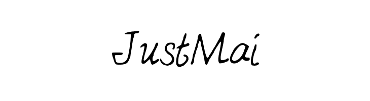 JustMai  フリーフォントのダウンロード