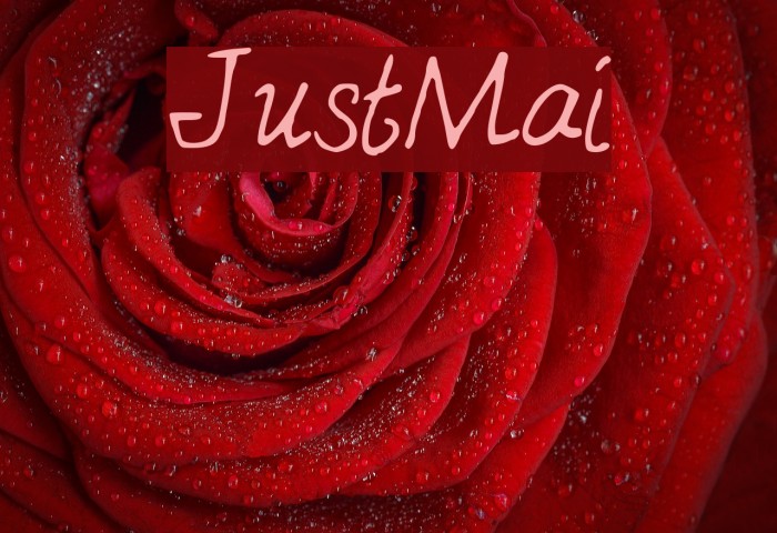 JustMai Font examples