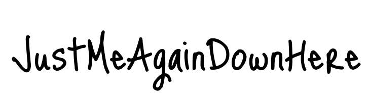 JustMeAgainDownHere  フリーフォントのダウンロード