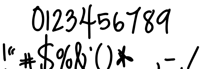 JustMeAgainDownHere Font OTHER CHARS
