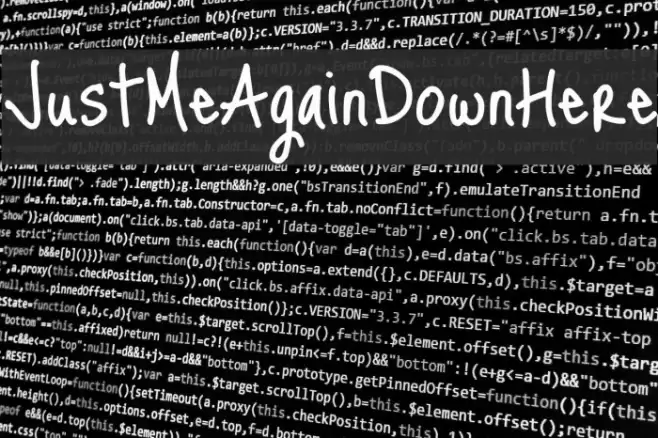 JustMeAgainDownHere خط examples