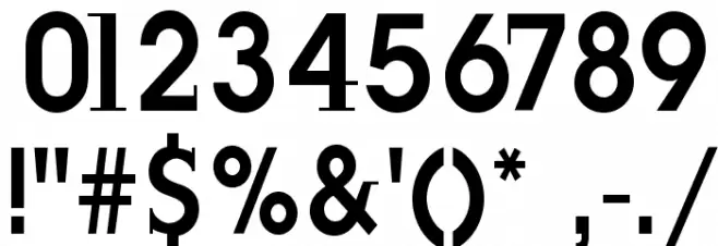 JustOldFashion-Condensed Font OTHER CHARS