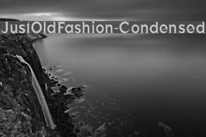 JustOldFashion-Condensed Font examples