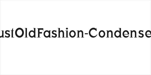 JustOldFashion-Condensed Logo