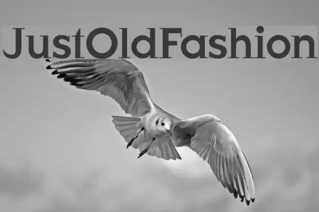 JustOldFashion Font examples