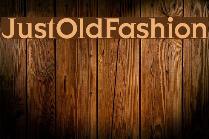 JustOldFashion Font examples