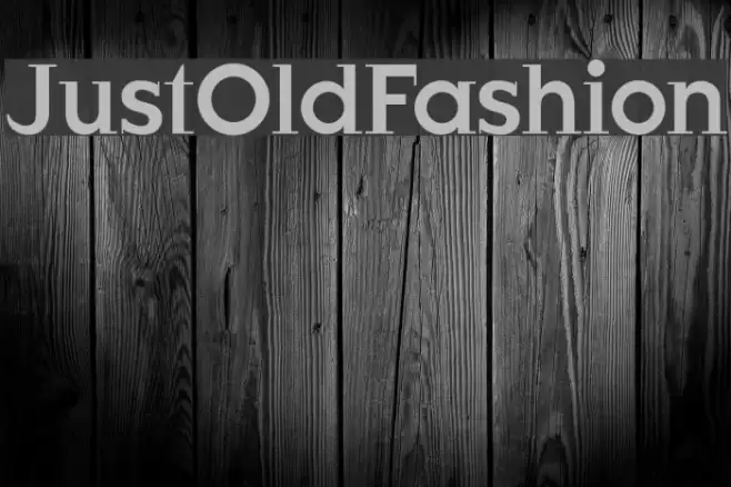 JustOldFashion Font examples