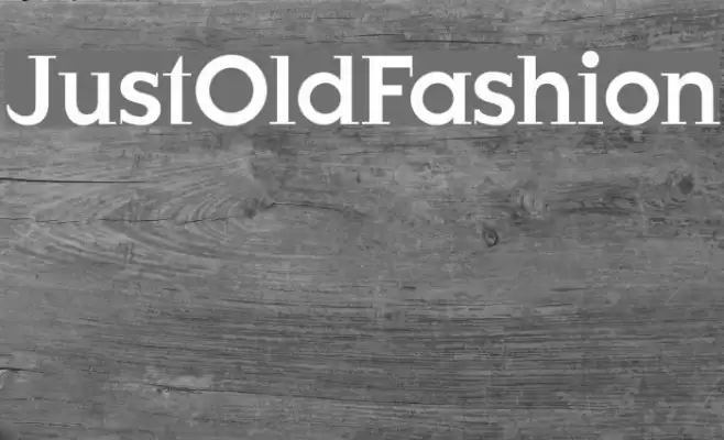 JustOldFashion Font examples