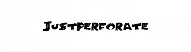 JustPerforate  تنزيل الخطوط