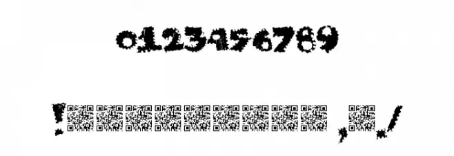 JustPerforate Font Alte caractere