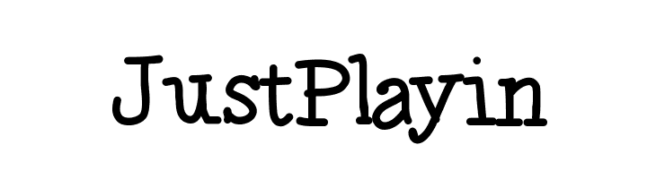 JustPlayin  Frei Schriftart Herunterladen