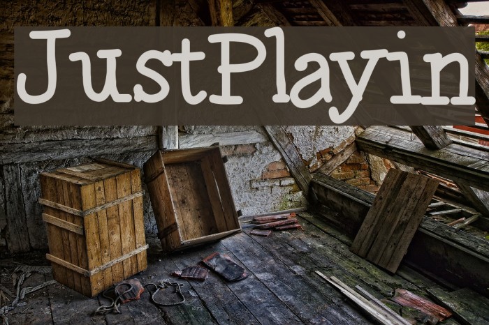 JustPlayin Example 2