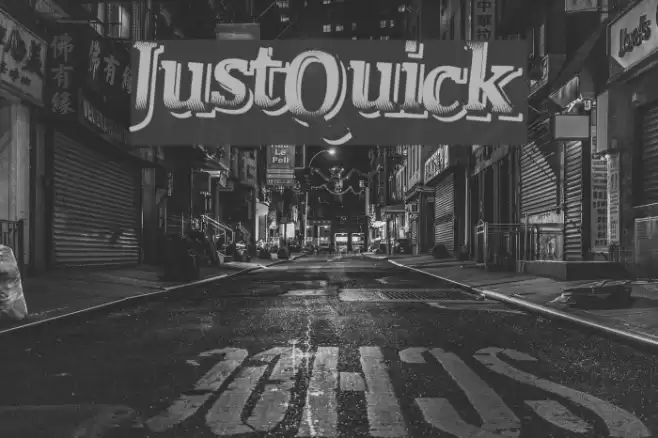 JustQuick Font examples